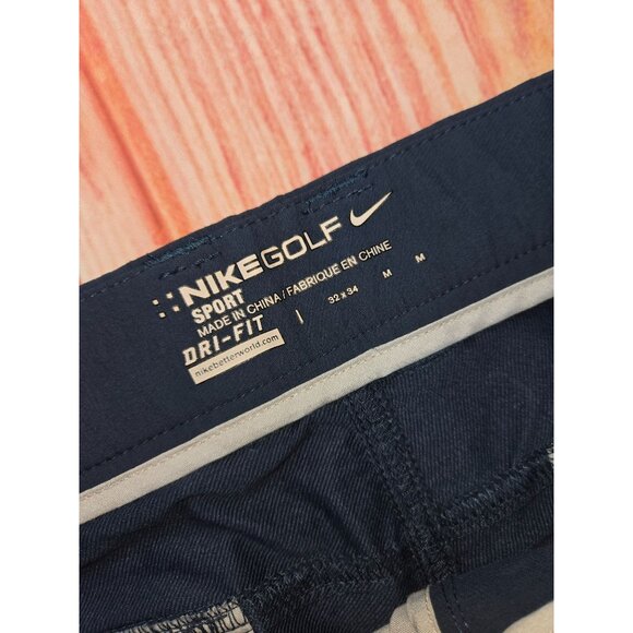 Nike Golf Mens Dri-Fit Sport Pants 32x30 Navy Blue - Picture 4 of 9